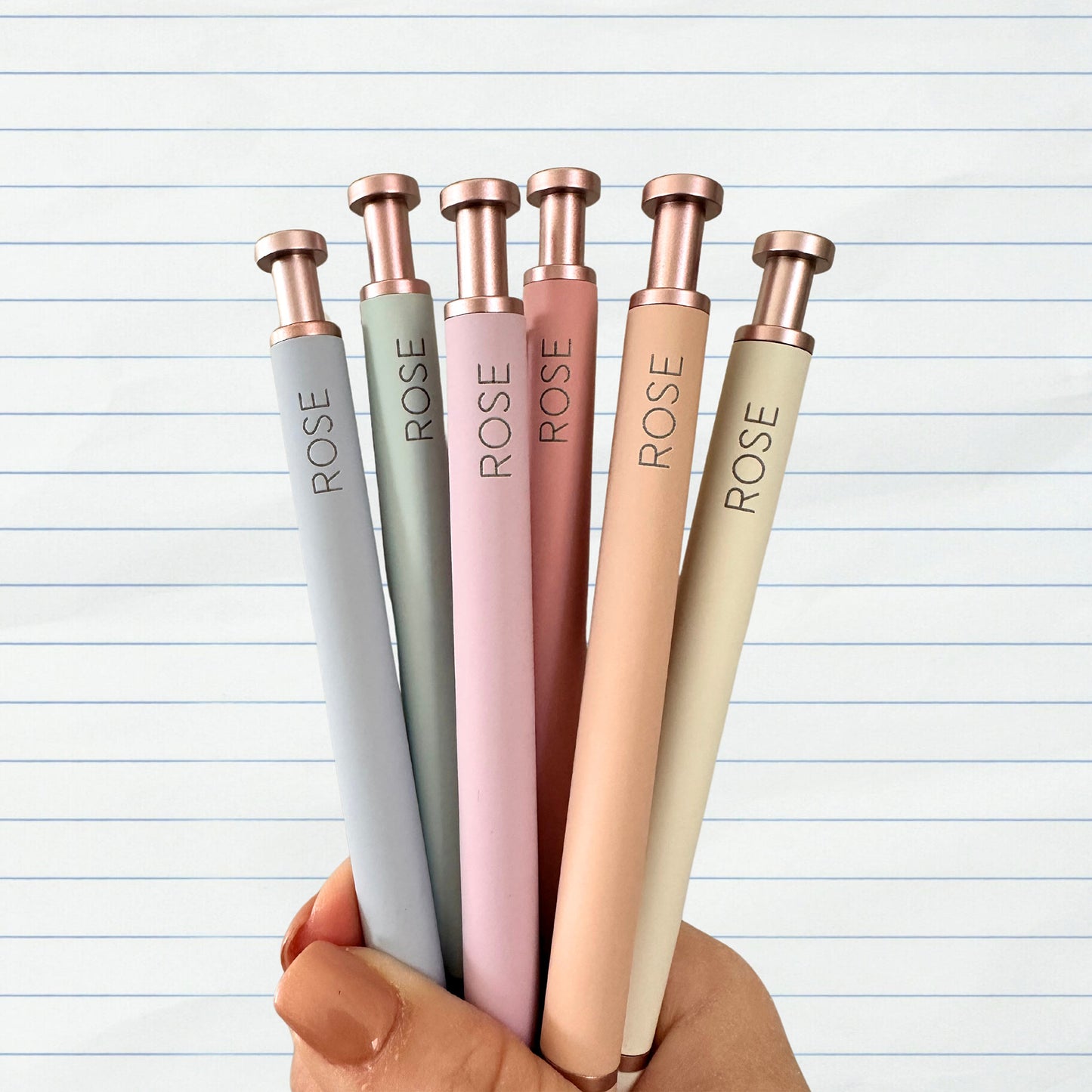 Custom Engraved Ballpoint Pens - Set of 6