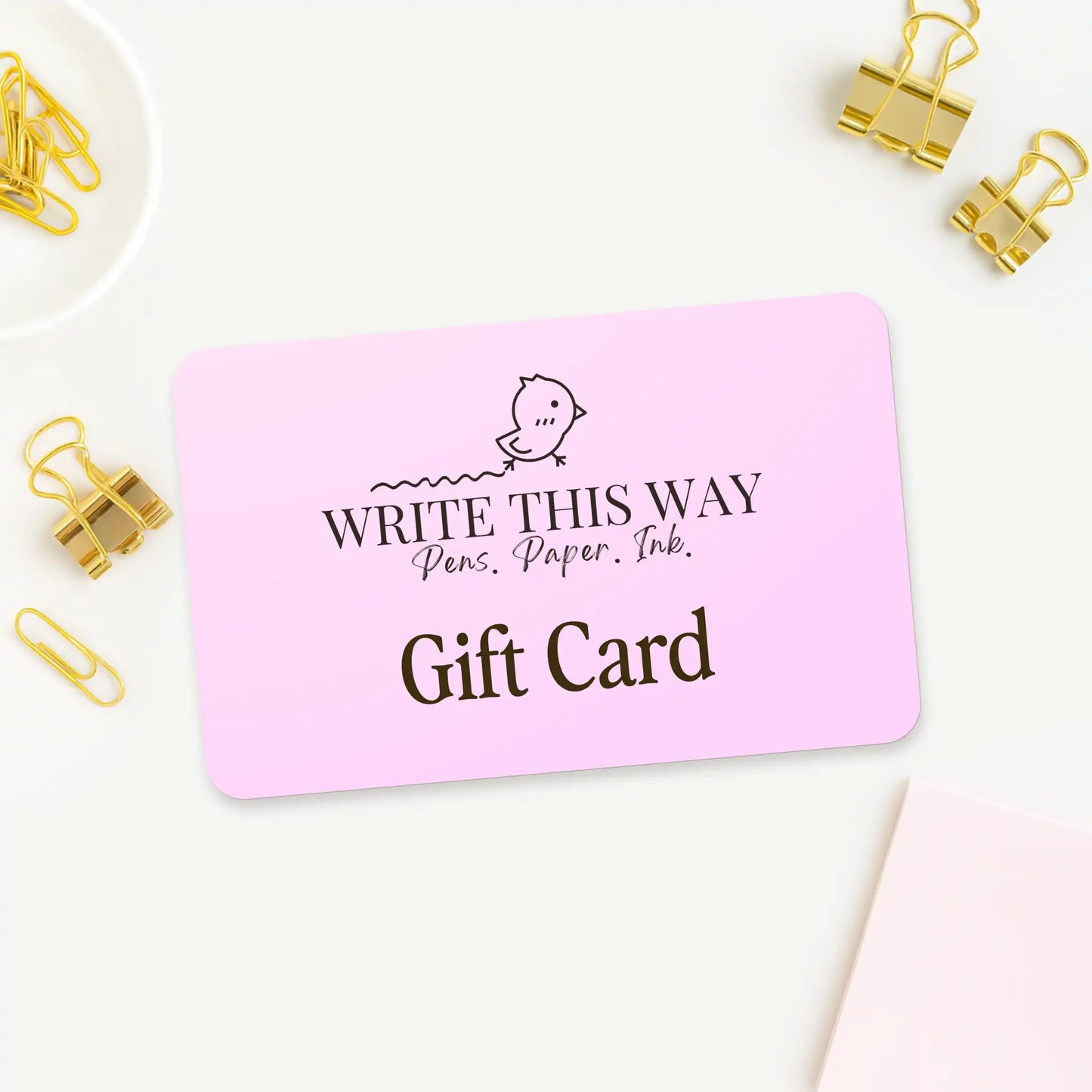 Write This Way Studio Gift Card – The Perfect Personalized Gift