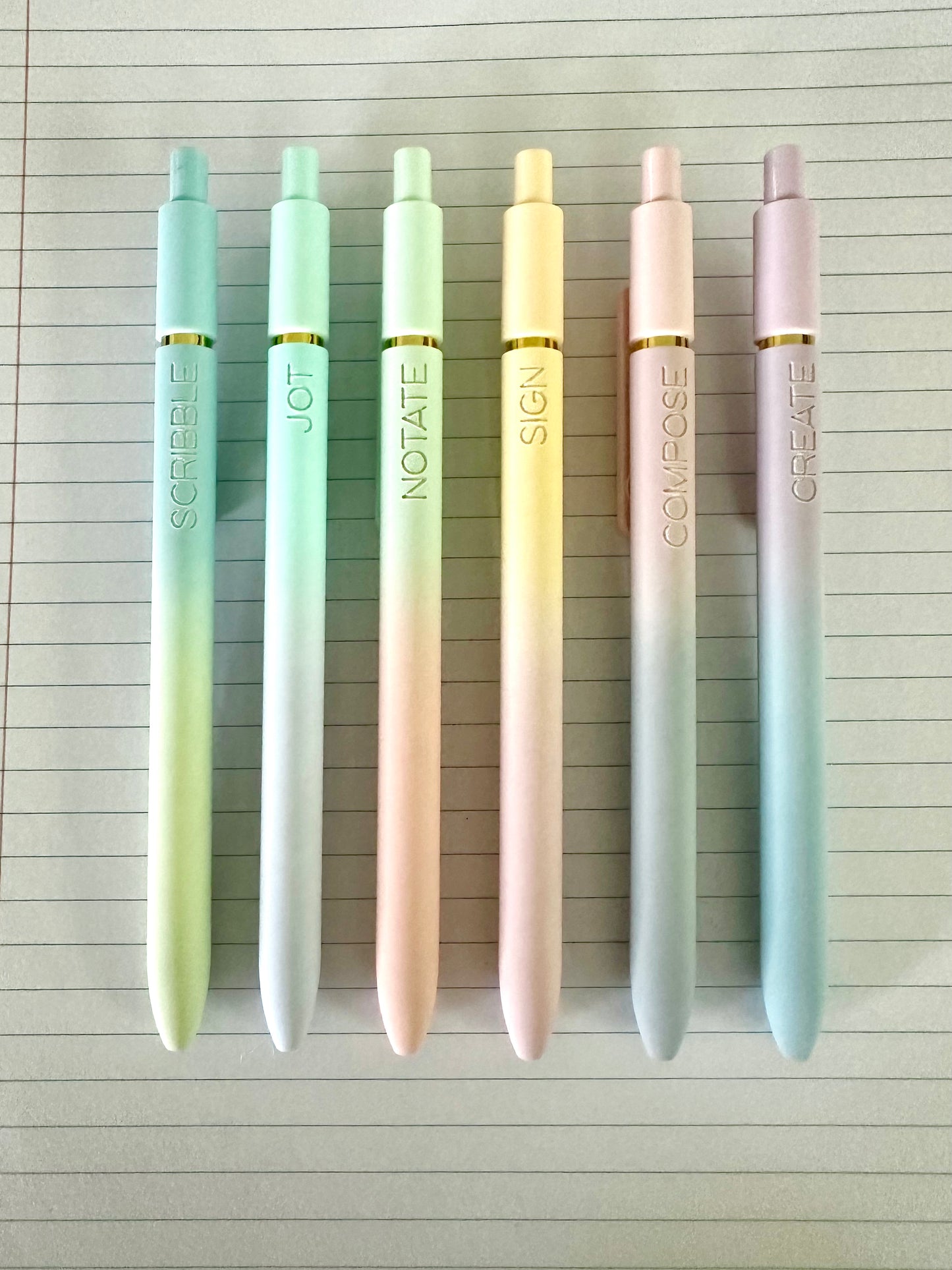 6-Pen Gift Set | Clever Ways to Write Soft Touch Gel Pens