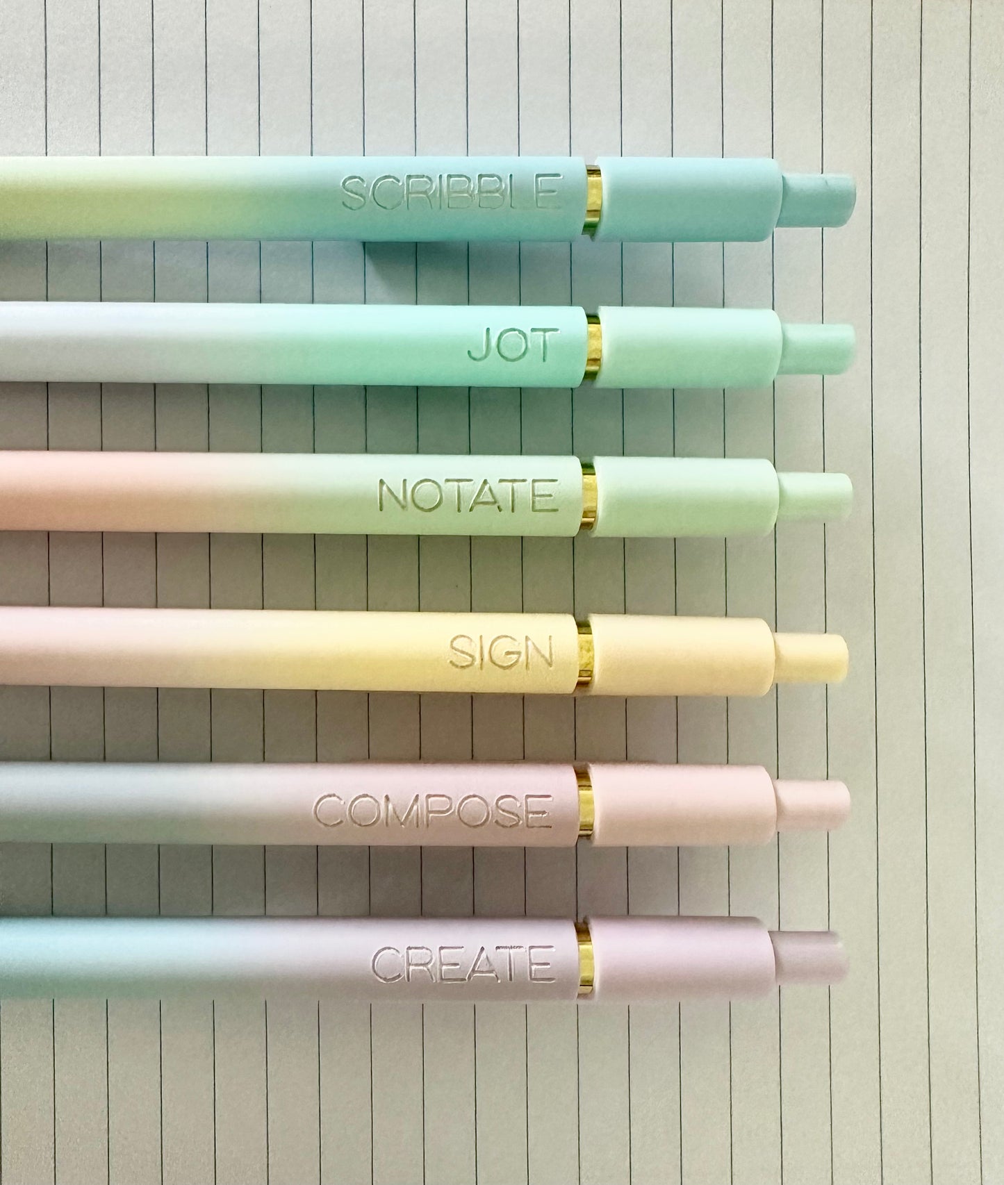 6-Pen Gift Set | Clever Ways to Write Soft Touch Gel Pens