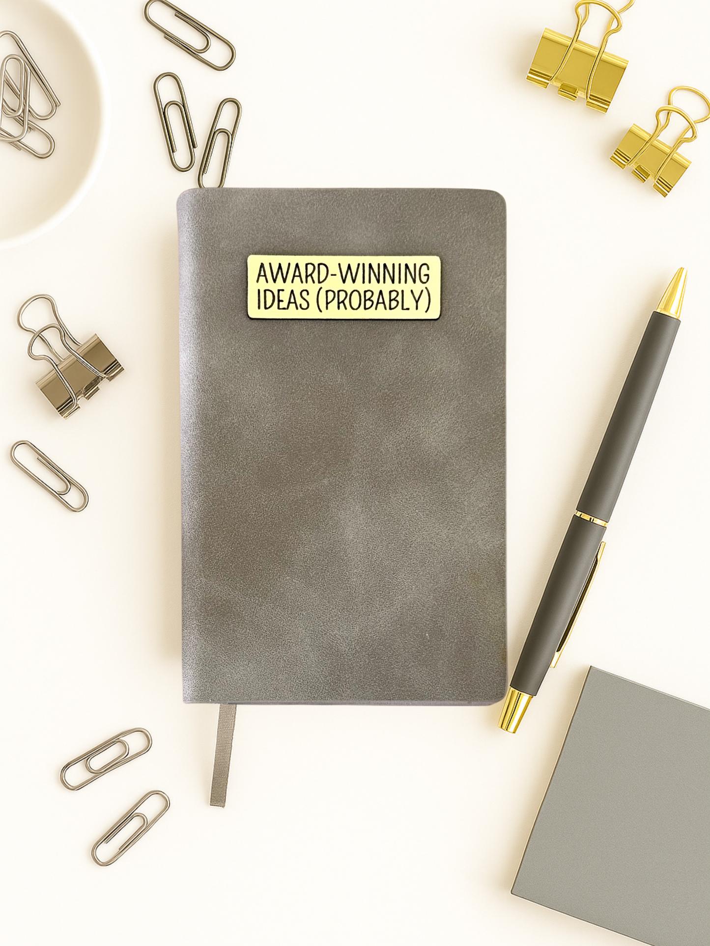Mini Memos™️ Journal｜Award Winning Ideas (Probably) Small Faux Leather Pocket Notebook