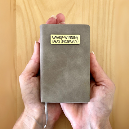 Mini Memos™️ Journal｜Award Winning Ideas (Probably) Small Faux Leather Pocket Notebook