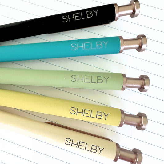 Custom Engraved Ballpoint Pens - Set of 5