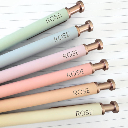 Custom Engraved Ballpoint Pens - Set of 6