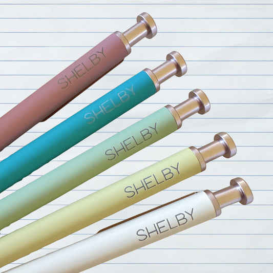 Custom Engraved Ballpoint Pens - Set of 5