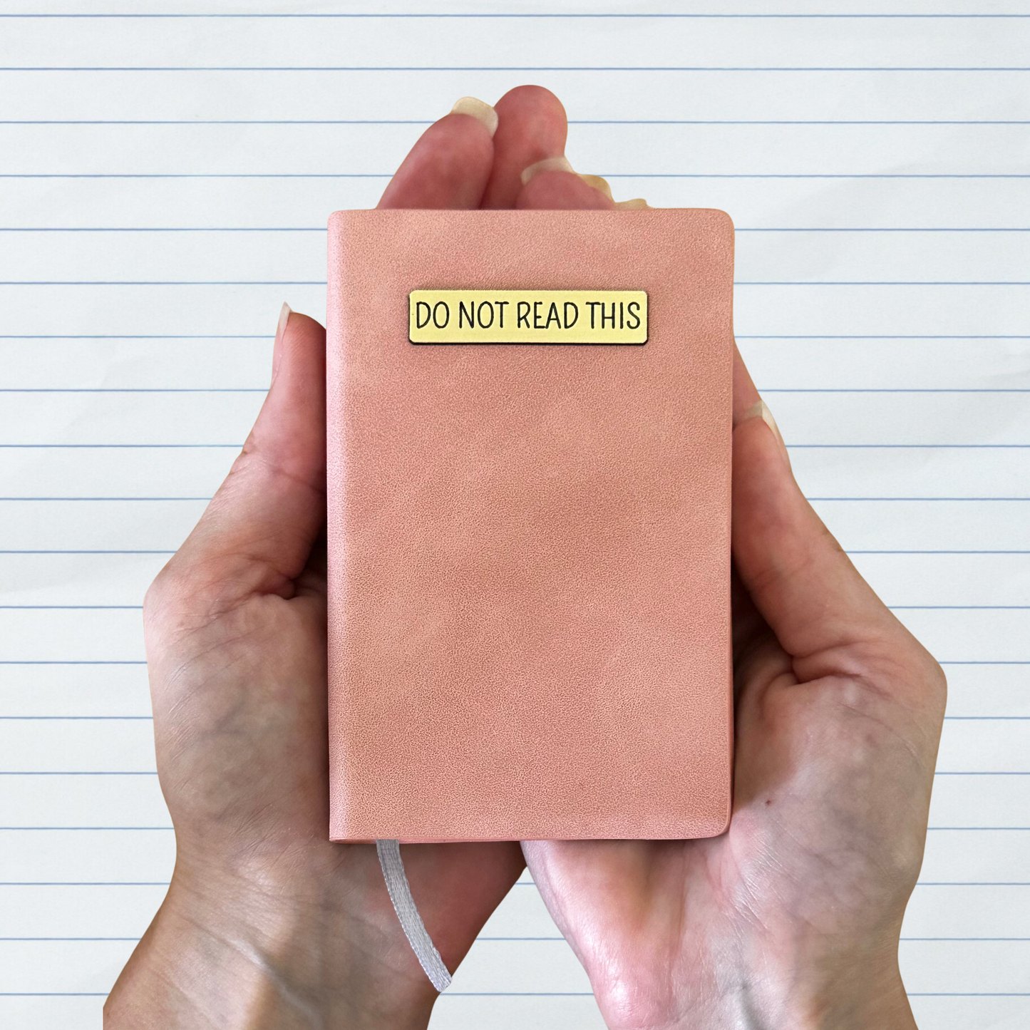 Mini Memos™️ Journal｜Do Not Read This Small Faux Leather Pocket Notebook
