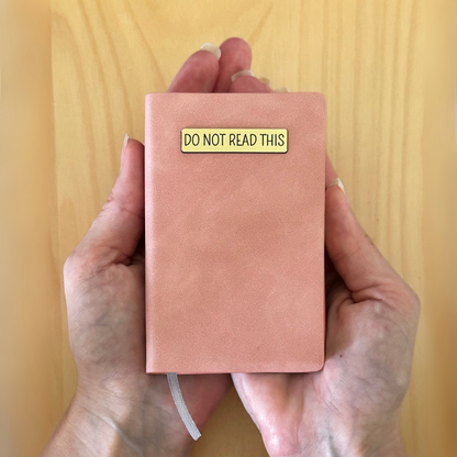 Mini Memos™️ Journal｜Do Not Read This Small Faux Leather Pocket Notebook