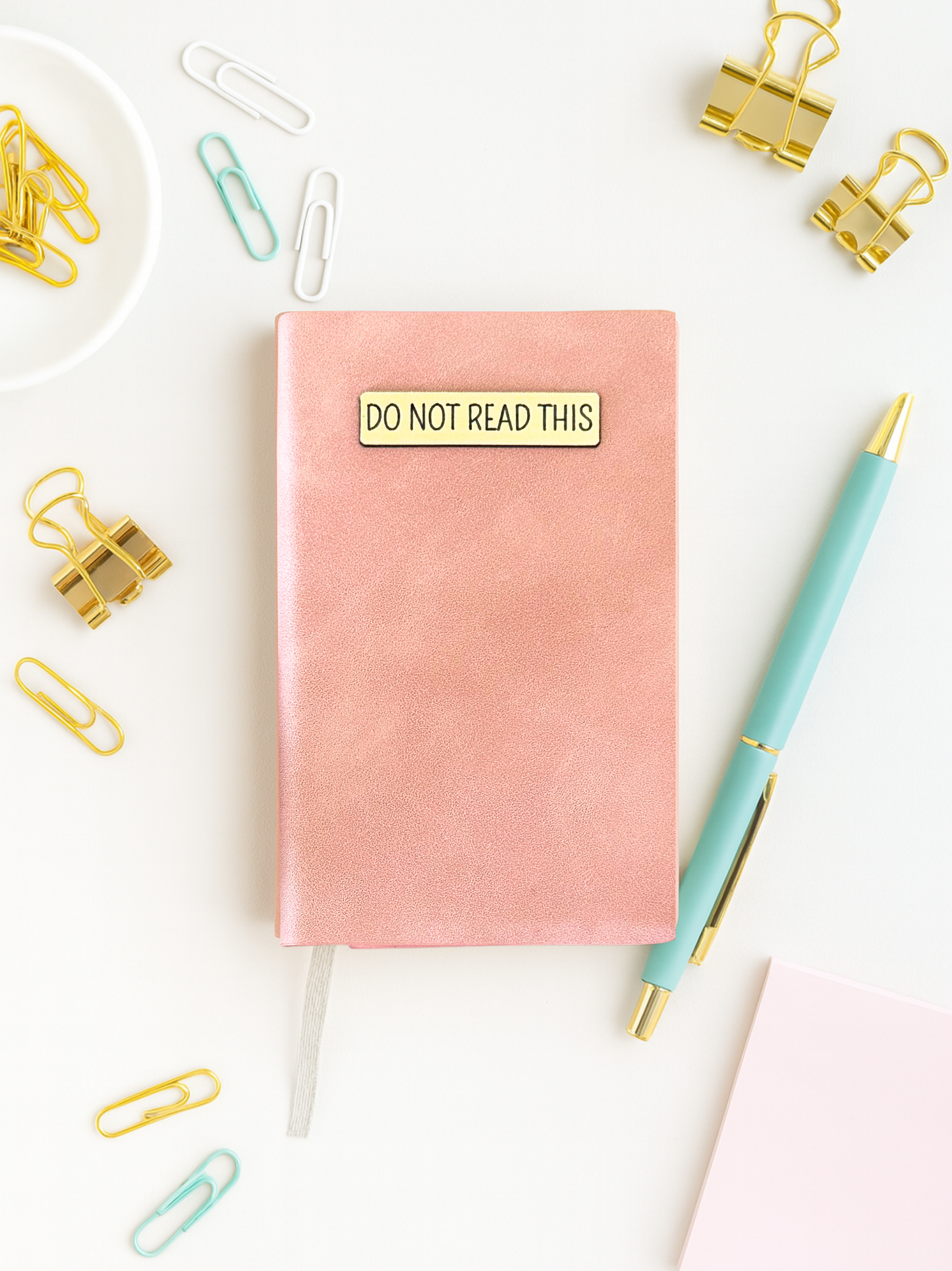 Mini Memos™️ Journal｜Do Not Read This Small Faux Leather Pocket Notebook