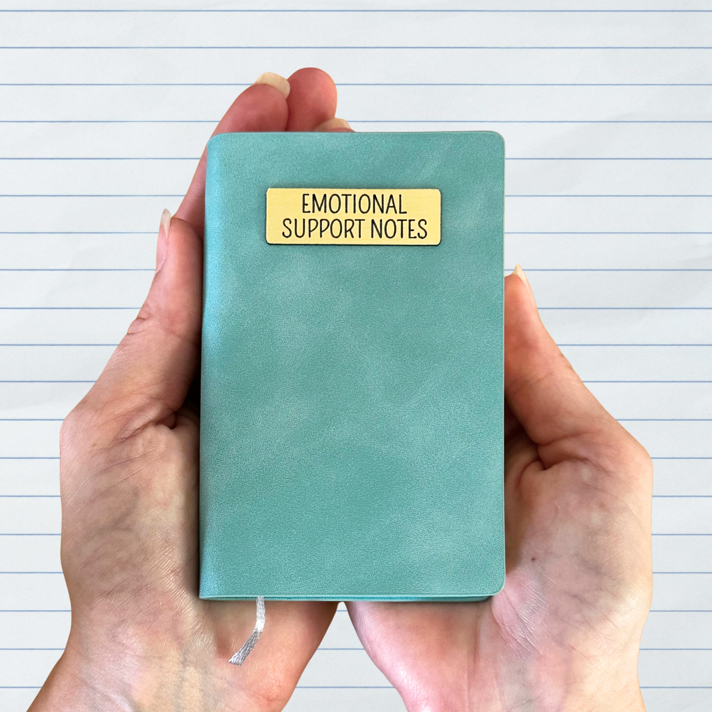 Mini Memos™️ Journal｜Emotional Support Notes Small Faux Leather Pocket Notebook