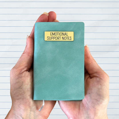 Mini Memos™️ Journal｜Emotional Support Notes Small Faux Leather Pocket Notebook