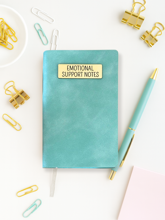 Mini Memos™️ Journal｜Emotional Support Notes Small Faux Leather Pocket Notebook