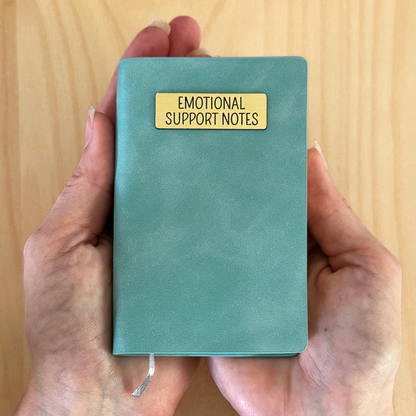 Mini Memos™️ Journal｜Emotional Support Notes Small Faux Leather Pocket Notebook