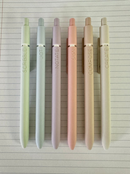 6-Pen Gift Set | Clever Ways to Write Soft Touch Gel Pens