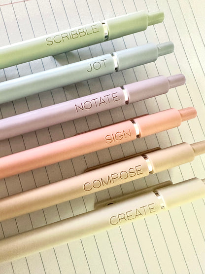 6-Pen Gift Set | Clever Ways to Write Soft Touch Gel Pens