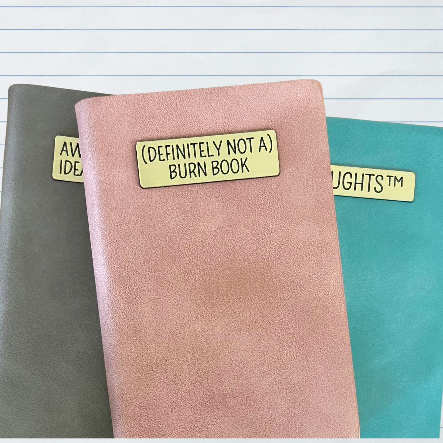 Mini Memos™️ Journal｜Emotional Support Notes Small Faux Leather Pocket Notebook