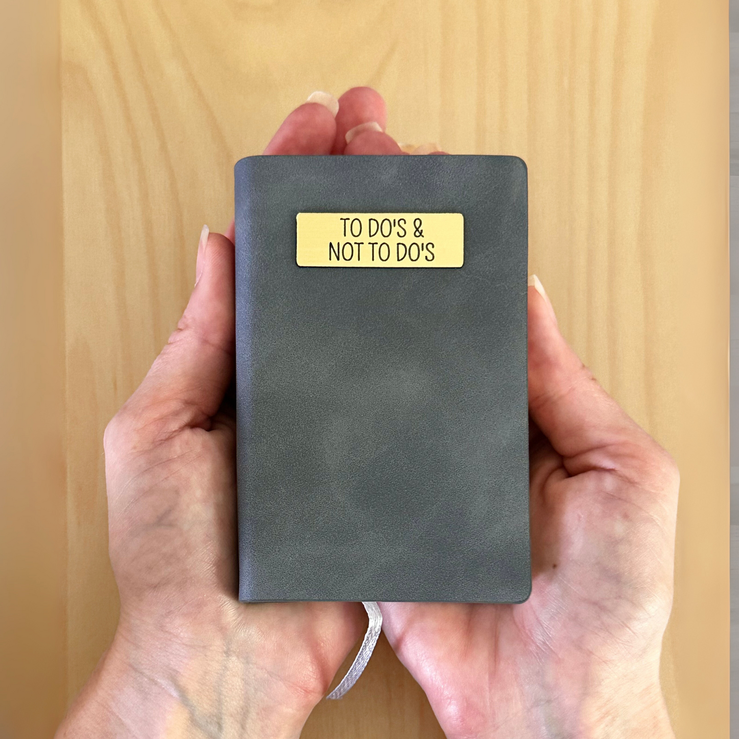 Mini Memos™️ Journal｜To Do's And Not To Do's Small Faux Leather Pocket Notebook