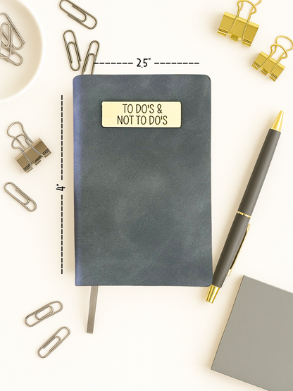 Mini Memos™️ Journal｜To Do's And Not To Do's Small Faux Leather Pocket Notebook