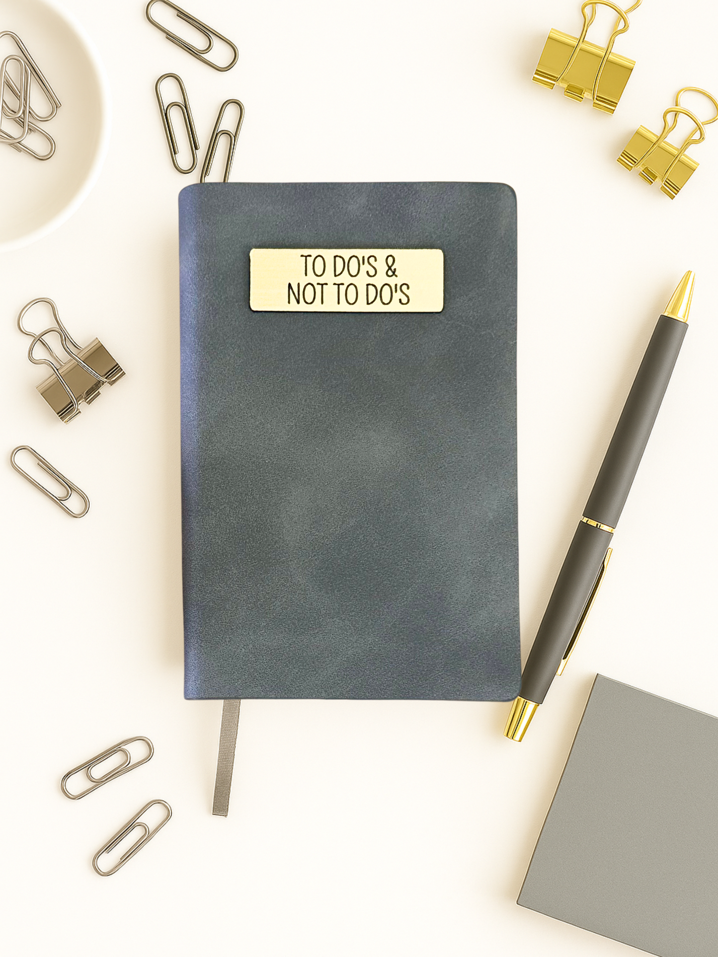 Mini Memos™️ Journal｜To Do's And Not To Do's Small Faux Leather Pocket Notebook