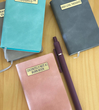 Mini Memos™️ Journal｜Emotional Support Notes Small Faux Leather Pocket Notebook